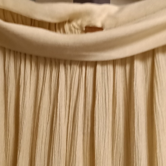 FINAL PRICE NWT Free People neutral crinkled pants/jumpsuit elastic banded waist - Picture 7 of 9